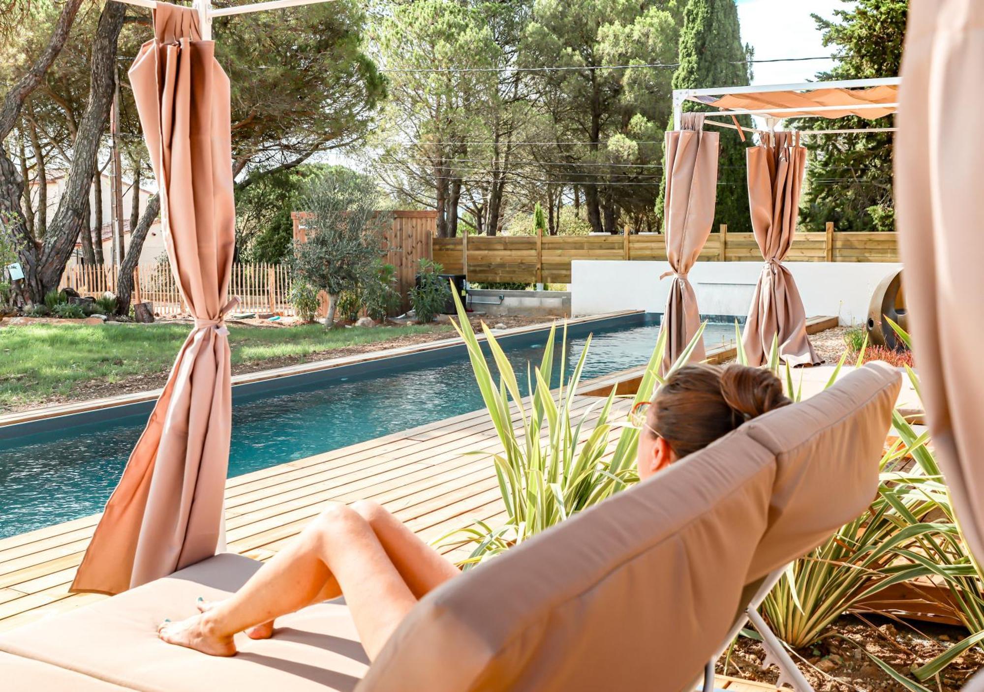 Les Gites De Laure - L'Eden Romantique, Chambres Hotes, Spa Prive, Couloir De Nage, Adults Only Malves-en-Minervois Luaran gambar